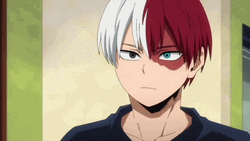 Shoto Todoroki Bored Face GIF