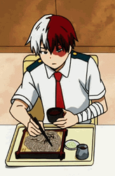 Shoto Todoroki Eating GIF