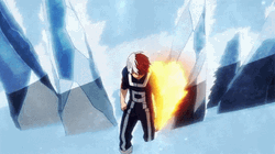 Shoto Todoroki Frozen Ice Attack   GIF