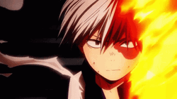 Shoto Todoroki Power Attack GIF