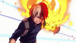 Shoto Todoroki Power Up GIF