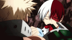 Shoto Todoroki Swaying Enemy's Hand GIF