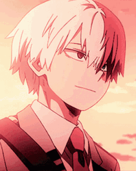 Shoto Todoroki Timid Smile  GIF