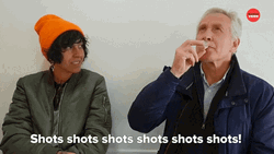Shots Shots Shots Giggly Old Man GIF