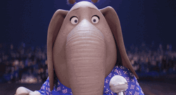 Shoulder Shrug Elephant Sing Movie GIF