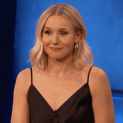 Shoulder Shrug Kristen Bell GIF