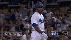 Shoulder Shrug Los Angeles Dodgers GIF