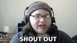 Shout Out Guy In Earphones GIF