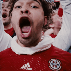 Shouting Go Cheering Big Red GIF