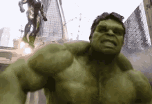 Shouting Hulk In War GIF