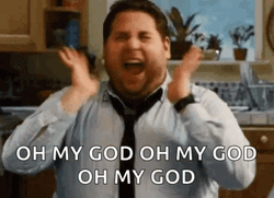 Shouting Jonah Hill Oh My God Meme GIF