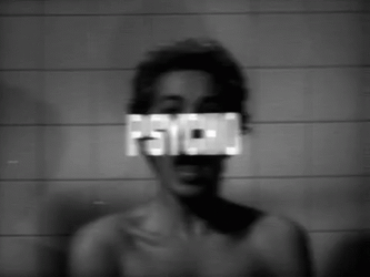 Shouting Psycho Woman Glitching GIF