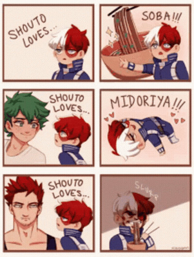 Shouto Loves Midoriya Soba Shouto Loves Shouto Loves Shouto Loves GIF