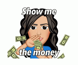 Show Me The Money Memoji GIF