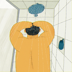 Showering GIF