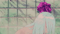 Showering Woman Flipping Her Hair GIF
