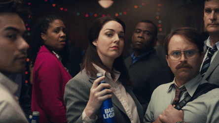 Showing Bud Light With Smug Face GIF