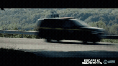 Showtime Ad Escape At Dannemora Police Car Driving GIF