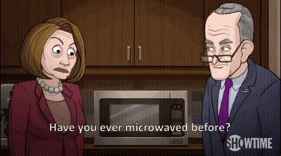 Showtime Advertisement Man And Woman Talking GIF