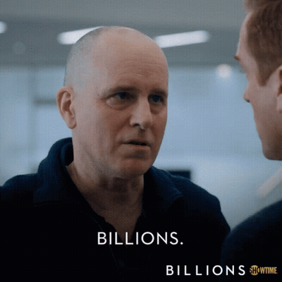 Showtime Billions Ad Two Men Talking GIF