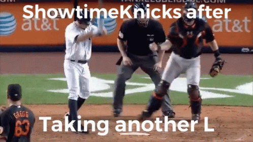 Showtime Knicks After Loss GIF