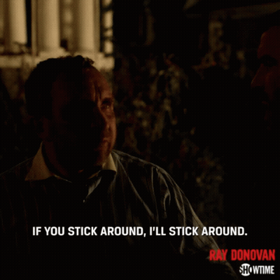 Showtime Ray Donovan Ad Two Men Talking GIF