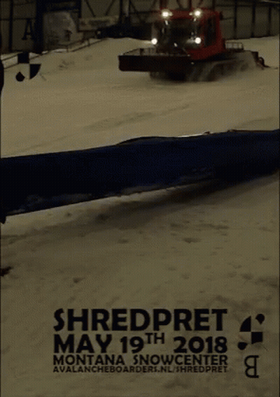 Shredpret Montana Snow Center Poster GIF