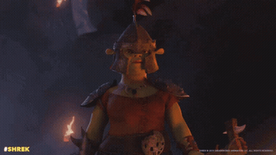 Shrek Animated Character With Red Hair GIF