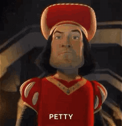 Shrek Character In Red Shirt And Hat Saying Petty GIF