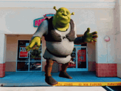 Shrek Doing Fortnite Default Dance GIF