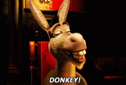 Shrek Donkey Big Smile Happy Face       GIF