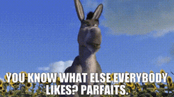 Shrek Donkey Excited Running Parfaits GIF