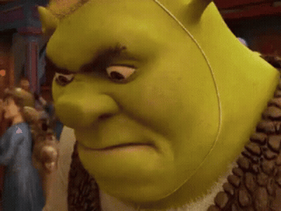 Shrek From The Movie Shrek Is Making A Funny Face . GIF