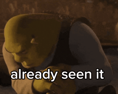 Shrek Has Already Seen It On His Face GIF
