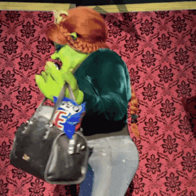 Shrek Holding Bag Of Doritos GIF