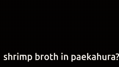 Shrek Is Smiling With The Words Shrimp Broth In Paekahura Below Him GIF