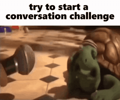 Shrek Laying On Floor Try To Start A Conversation Challenge GIF