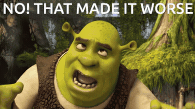 Shrek Saying No GIF