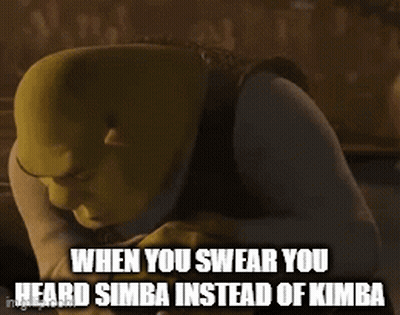 Shrek Saying When You Swear You Heard Simba GIF