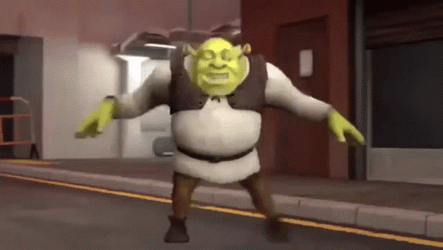 Shrek Silly Frantic Dancing Meme GIF