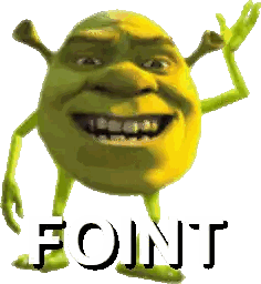 Shrek Smiling With Fon T Sticker