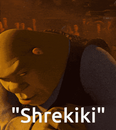 Shrek Smiling With Shrekiki GIF