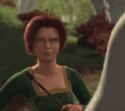 Shrek Standing In Front Of Tree Stump Saying Anybody Built Like This GIF