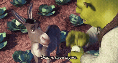 Shrek Talking To Donkey About Onions GIF