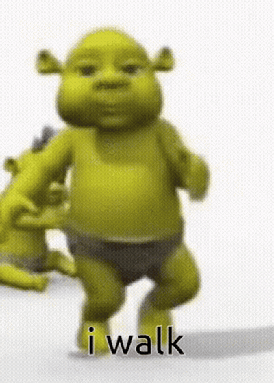 Shrek Walking GIF