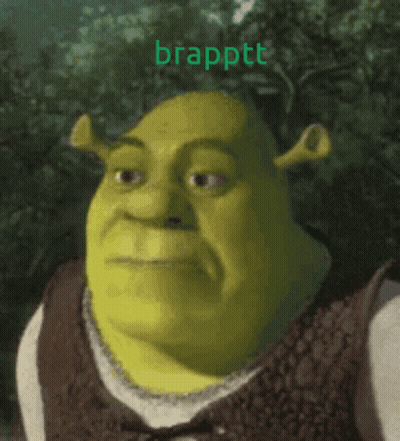 Shrek With Brapptt In Green GIF
