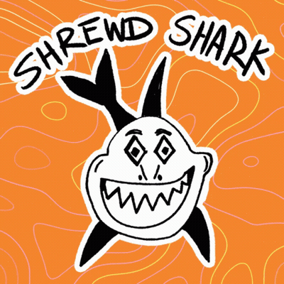 Shrewd Shark Sticker GIF