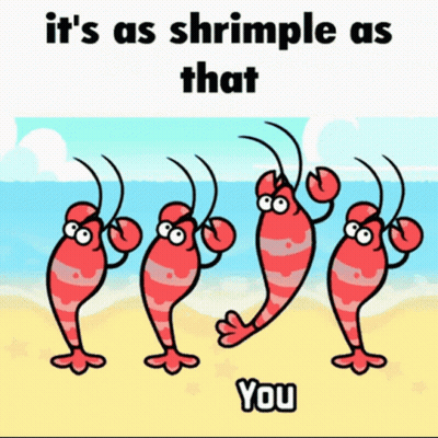 Shrimp On Beach It's As Shrimp As That You GIF