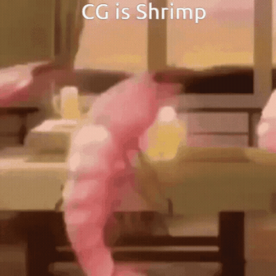 Shrimp Saying CG Is Shrimp GIF