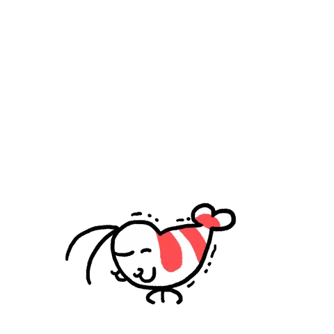 Shrimp With Flying Confetti Sticker
